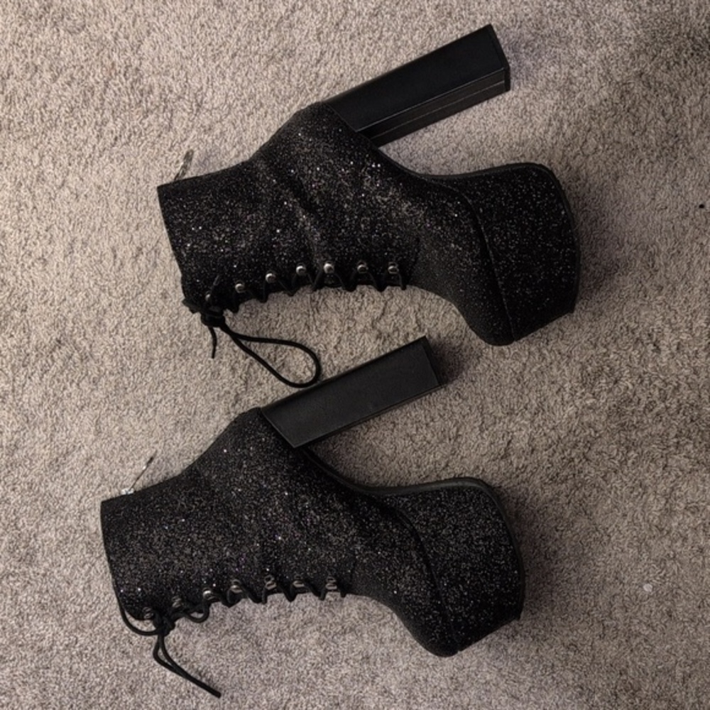 Limited Edition/Sold Out Killstar Bowie Glitter Platform Boots